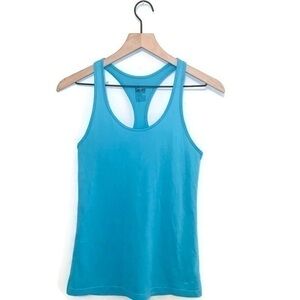 Nike Dri-Fit Blue Racerback Lightweight Knit Racerback Tank Top Size XS